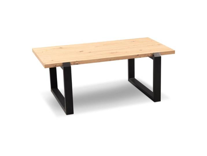 M2 Kollektion Prag Couchtisch mit Metallgestell Industrial, Mode