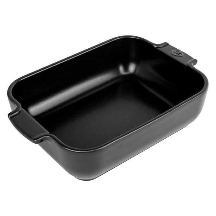 Peugeot Auflaufform rechteckig satinschwarz 25 cm (61517)