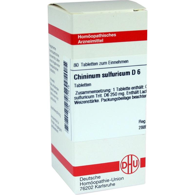 DHU-Arzneimittel GmbH & Co. KG CHININUM SULFURICUM D 6 Tabletten 80 St 02117516