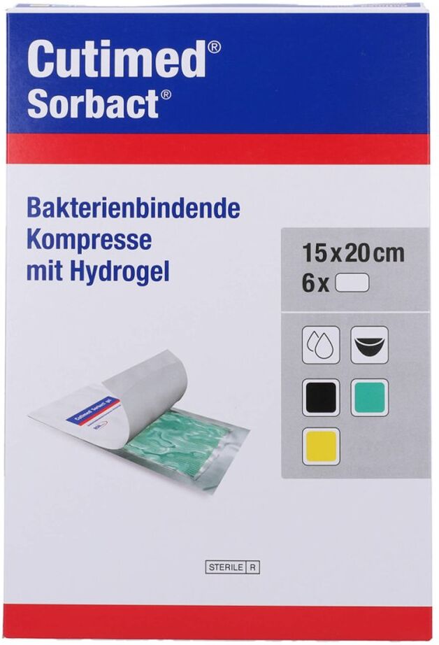 Cutimed Sorbact Gel Kompressen 15x20 Cm