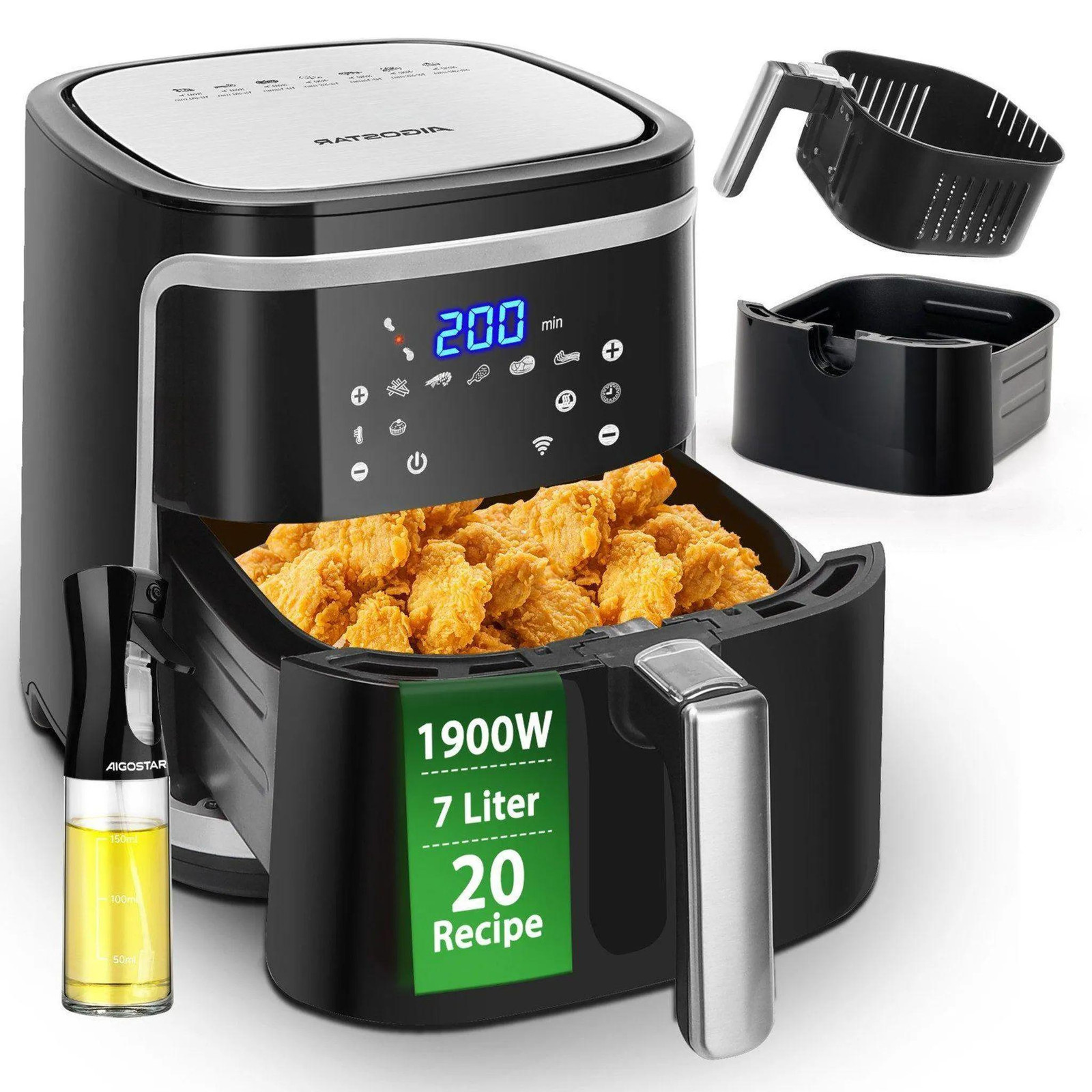 Aigostar Heteluchtfriteuse 7 liter