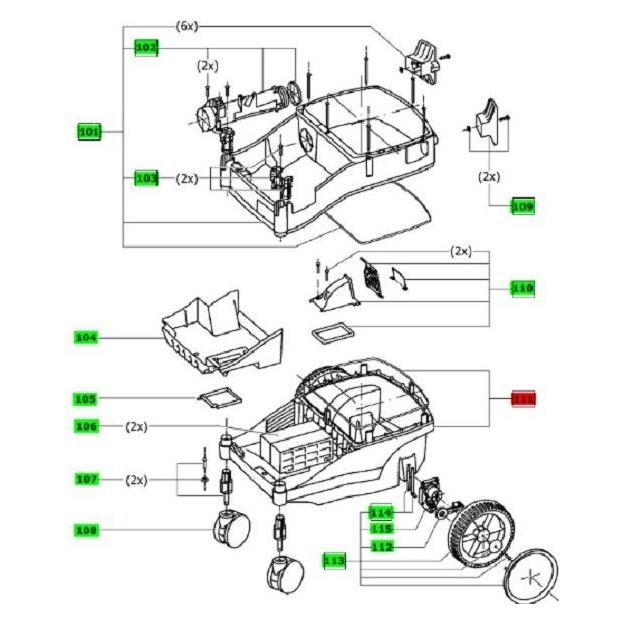Festool FAHRWERK CT ET-BG 452841 (Nass-Trockensauger) (34330396)