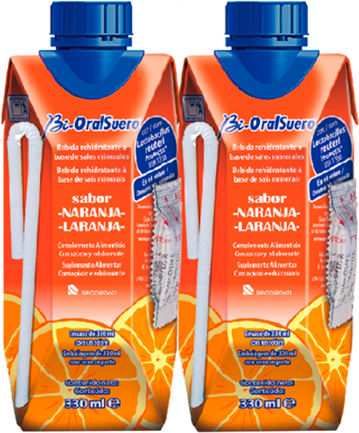 Bi-Oral Suero Bi-OralSuero Solução Oral Laranja 330ml x2 unidades