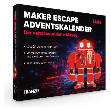 Franzis 67246 - Maker Escape Adventskalender: Der verschwundene Makey (24 Türchen) (75212159)
