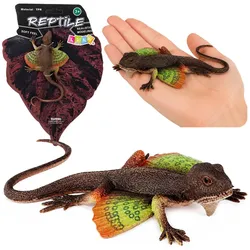 Agame, Schwimmhäute, Gummifigur, dehnbar, realistisch, 13 cm