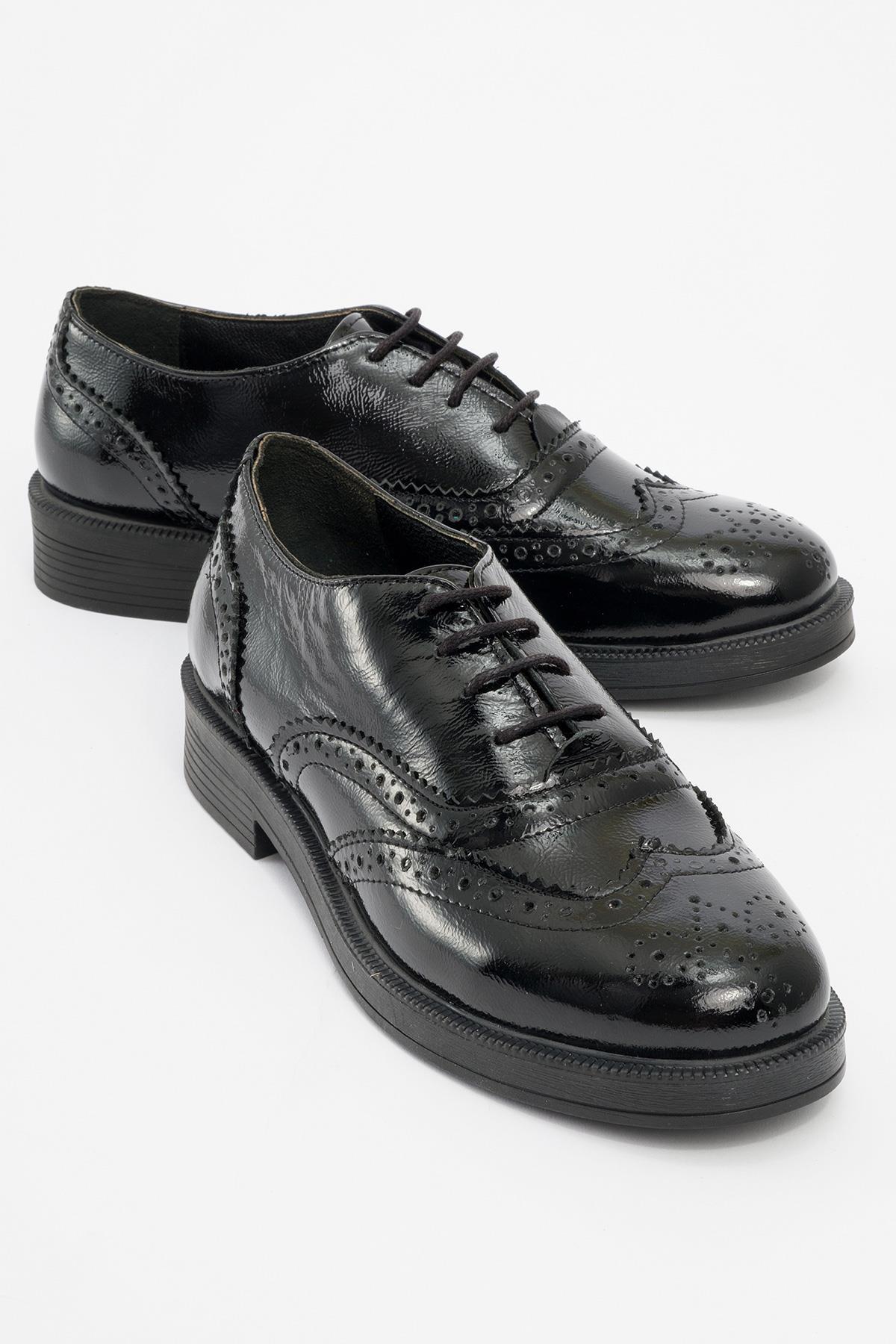 Forever & Always Avra Leder-Oxford (Damen) - Schwarz