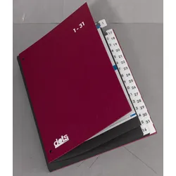 dots Pultordner DIN A4 32 Taben rot