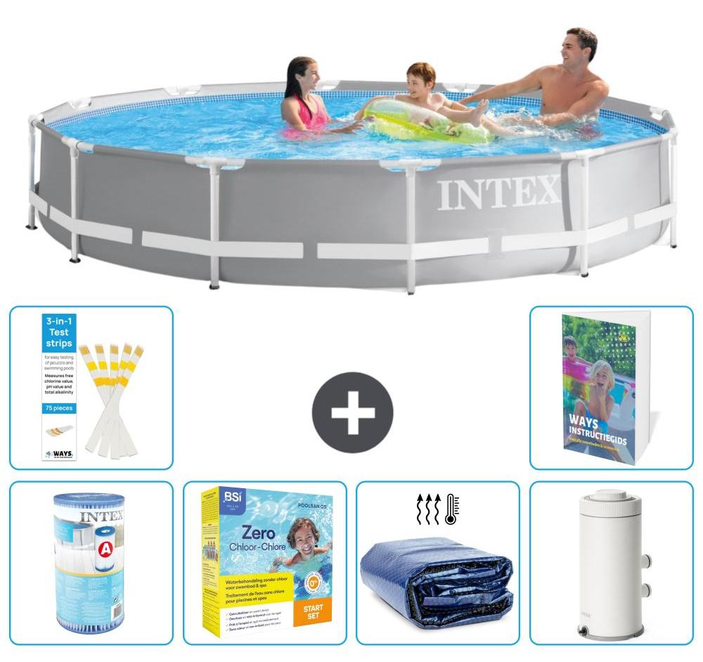 Prism Frame Pool Rund - 366x76 cm - 5-teilig S65