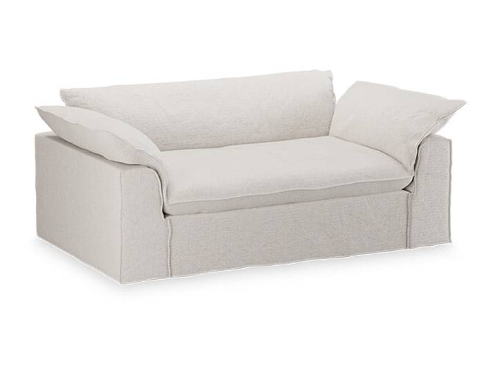 HKliving 2-zits Bank Nomad 204cm, Cosy stof - Beige