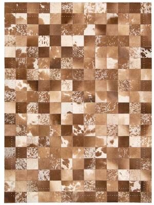 Nourison Vivid Textured Over-dyed Hair on Hide Modern Patchwork Area Rug