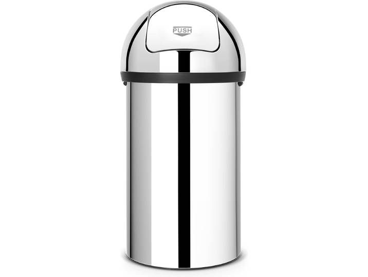 Brabantia Push Bin Prullenbak - 60 liter - Brilliant Steel
