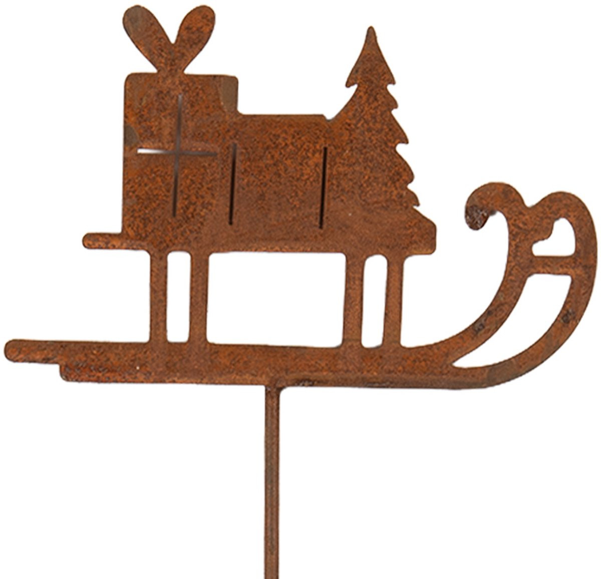 Clayre & Eef Tuinsteker Slee Bruin Metaal 38 x 12 x 1 cm