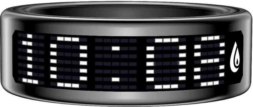INF Smart Ring mit Display und Ladeetui - Fitness & Gesundheit verfolgen Schwarz 9