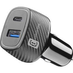 Cellularline Kfz Ladegerät 48 W USB-A, USB-C® USB PD Schwarz KFZ Schnellladegerät, USB Power Delivery (USB-PD) BTMSTWSSWAGV