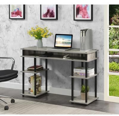 Convenience Concepts Designs2Go No Tools Student Desk with Shelves