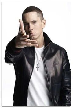 Uplift Treasures Eminem Rap Star Canvas Poster Wall Art 16 11.81 15.75 In Noframe