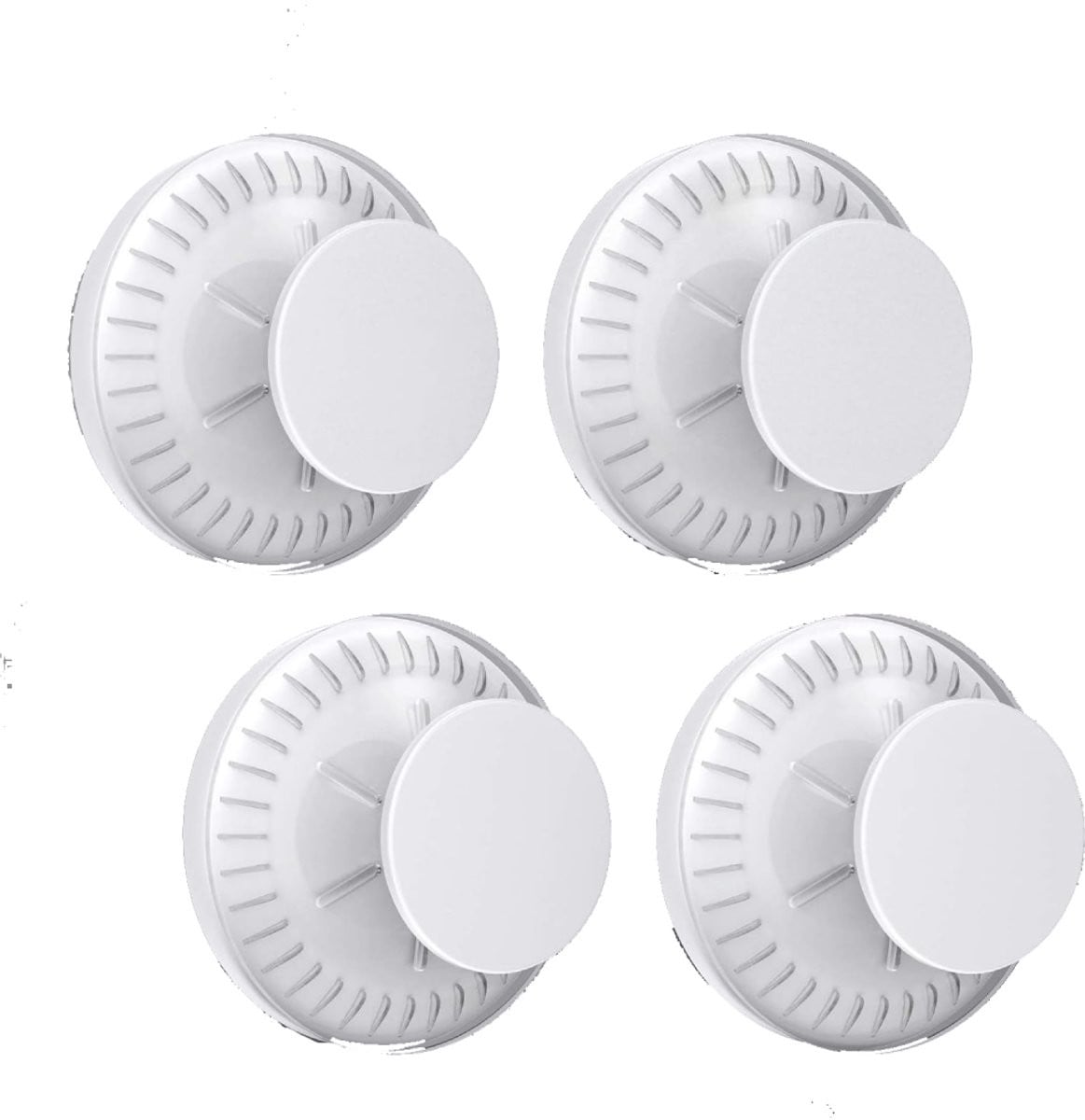 Twist Set van 4 Herbruikbare Zuignaphaken voor Keuken en Badkamer