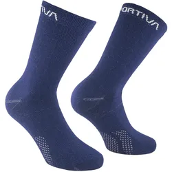 La Sportiva, Unisex, Sportsocken, Merino Hiking Socks - Merino-Wandersocken für Bergtouren (L), Blau