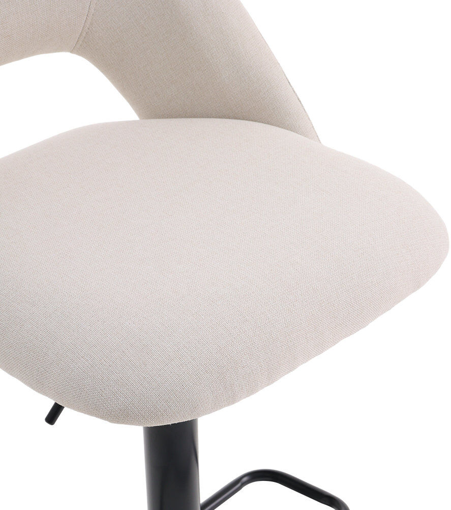 Corrigan Studio Galina Upholstered Adjustable Height Bar Stool 42cm W X 53cm D