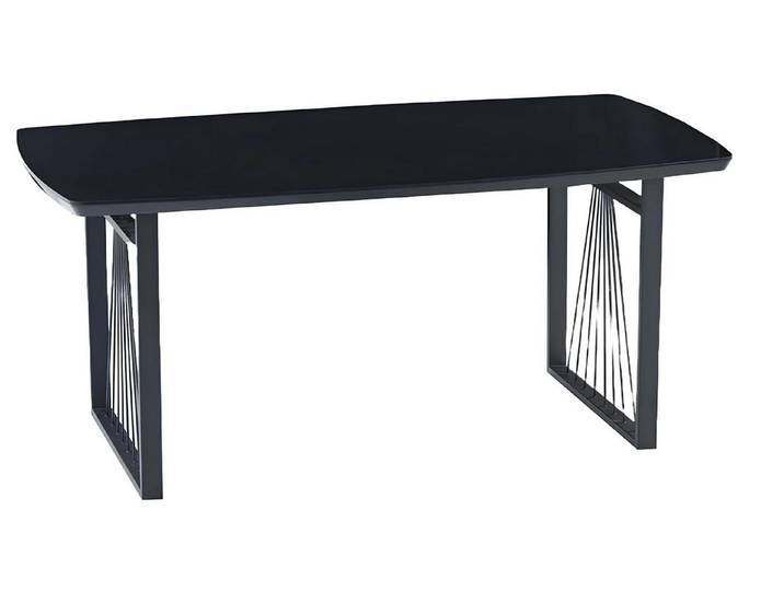 JVmoebel Esstisch Schwarzer Designer Esstisch mit Holztischplatte (1-St., Esstisch), Made in Europa