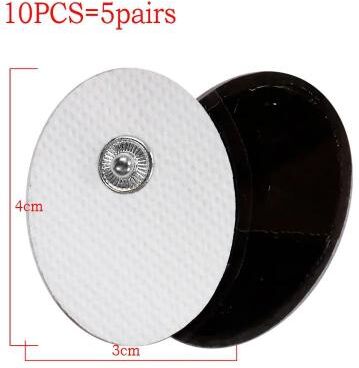 Uplifted Goods Reusable Electrode Gel Pads For Muscle Stimulator And Therapy Machines 4x3cm 10pcs