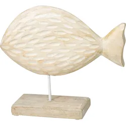Aufsteller FISCH (BHT 15x22x7 cm) - braun - BHT 15x22x7 cm