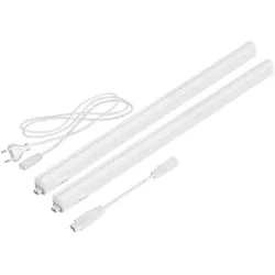 ledscom.de LED Unterbau-Leuchten Rigel, je 57,3cm, je 880lm, weiß, 2er Set