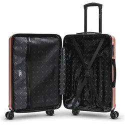Redolz Essentials 07 3-SET 4 Rollen Kofferset 3-teilig, Koffer, Rosa