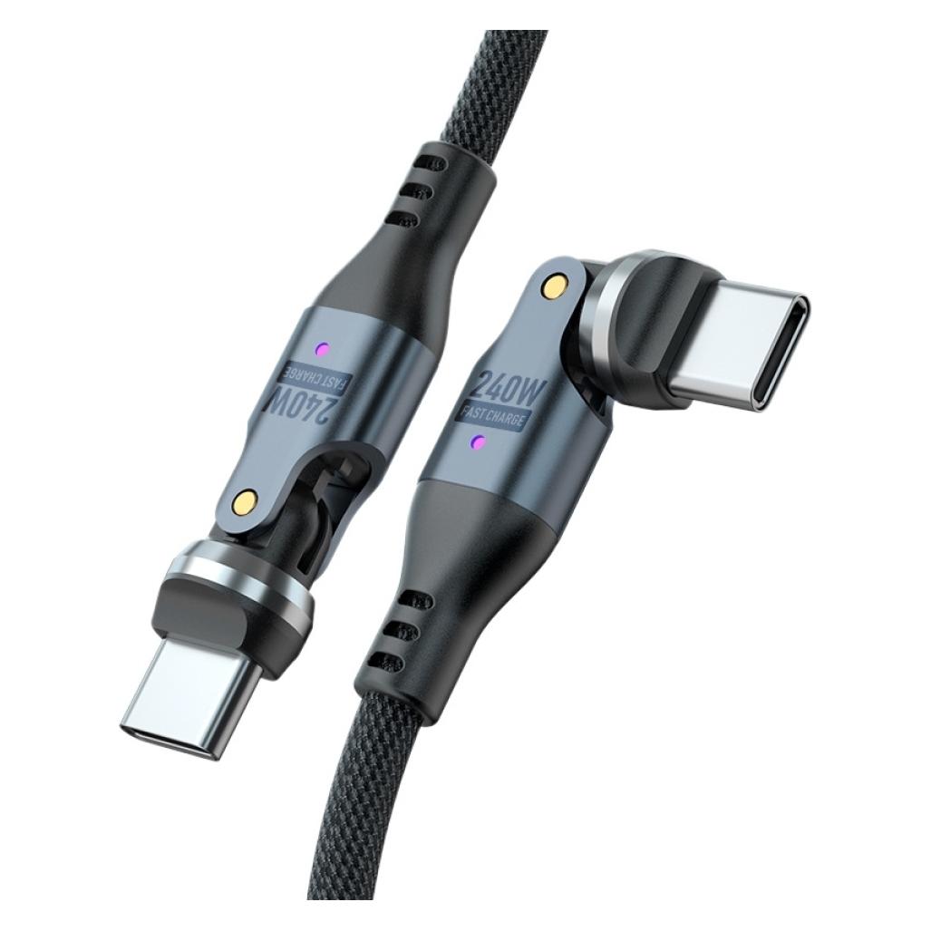 PowerGuard 540-Degree Rotating USB-C Cable 240W PD Ladekabel (1.80 m, USB 2.0, 240 W) (00036718)