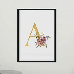 POSTER Buchstaben A A4 Rahmenlos