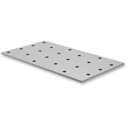Lochplatte, 100 x 200 mm, 2 mm stark, Stahl feuerverzinkt