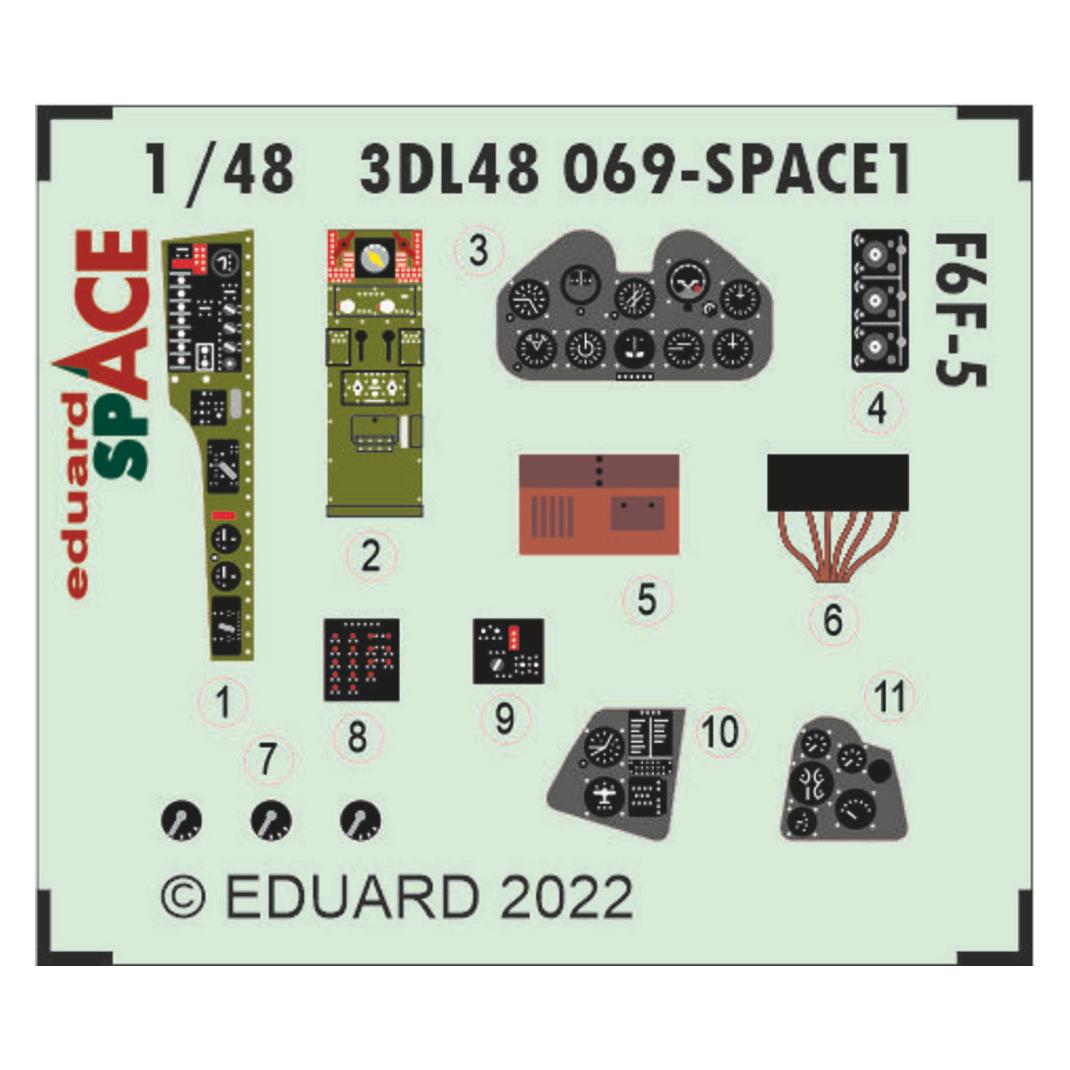 Eduard F6F-5 SPACE 1/48 (3DL48069)