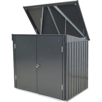 Aufbewahrungsbox TEPRO "Universalbox Store Midi", grau (anthrazit), B:157,5cm H:134cm T:105cm, Stahl, Aufbewahrungsboxen, Aufbewahrungsbox, BxTxH: 157,5x105x134 cm