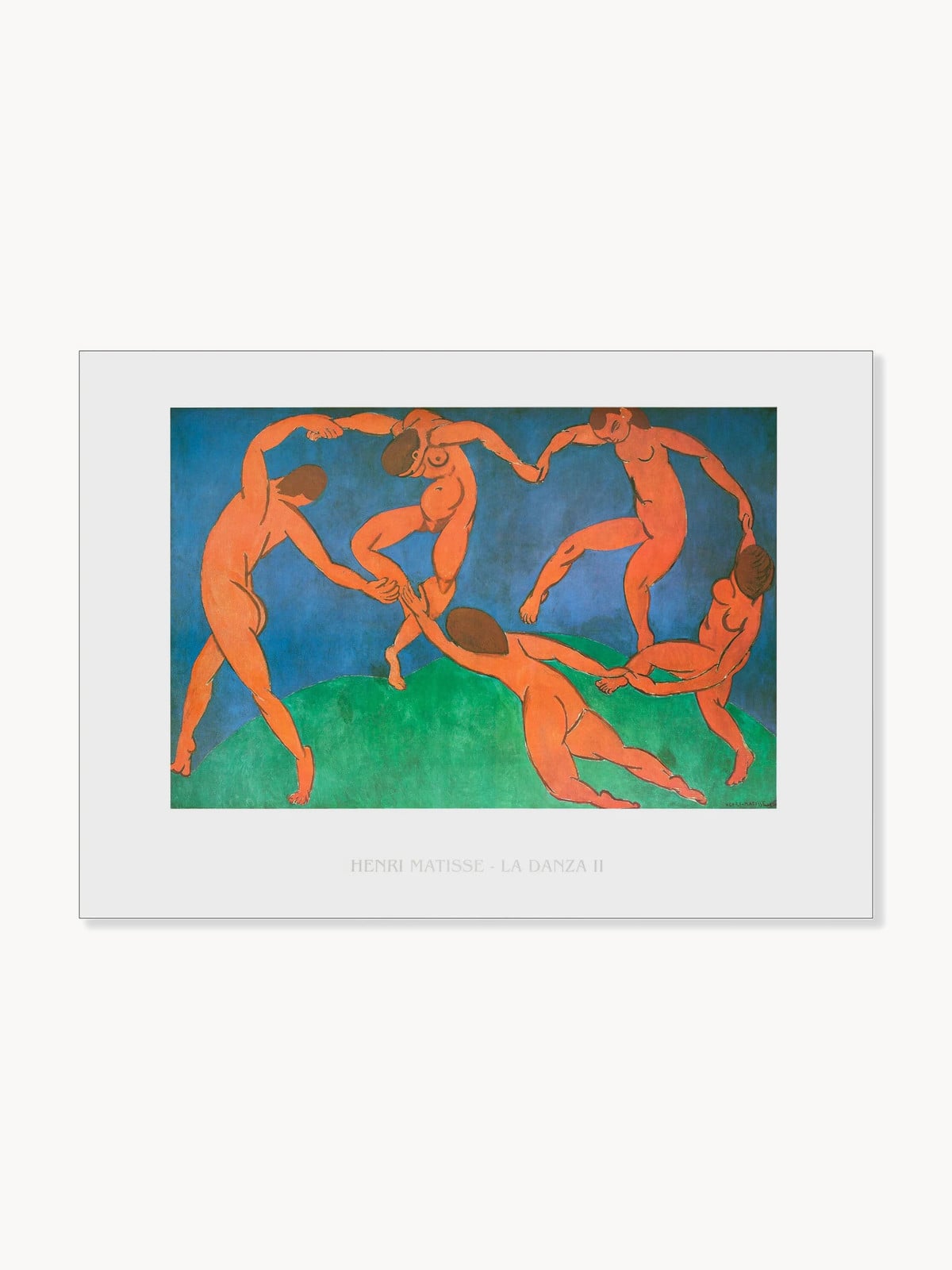Poster Henri Matisse - La Danza II inclusief lijst