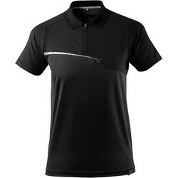 Poloshirt mit Brusttasche Advanced - XXL - schwarz