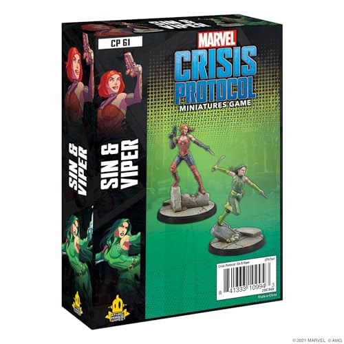 Atomic Mass Games Marvel Crisis Protocol Sin and Viper Character Pack Miniatures Game