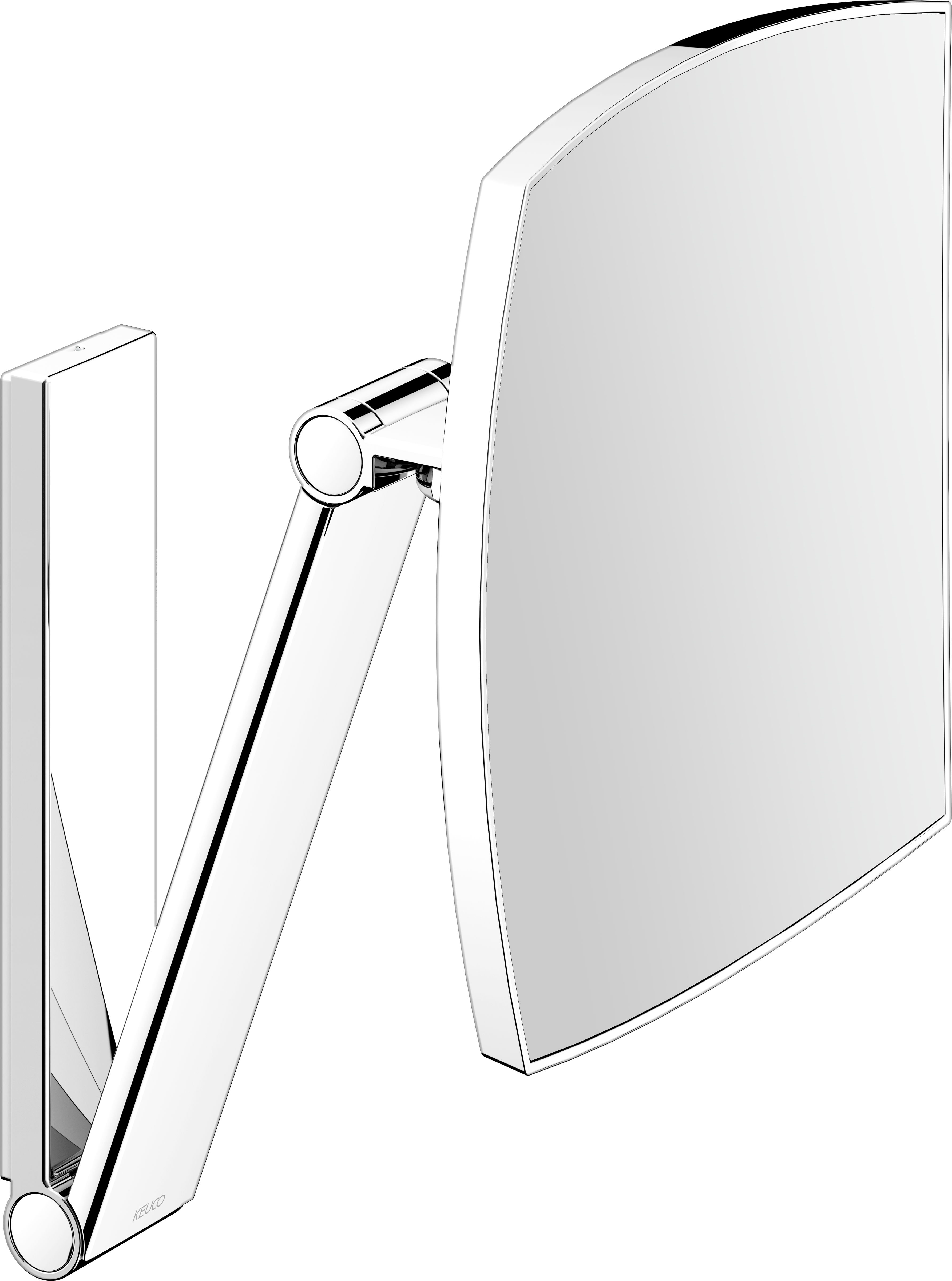Keuco iLook move miroir grossissant  Modèle mural carré non-éclairé Chromé