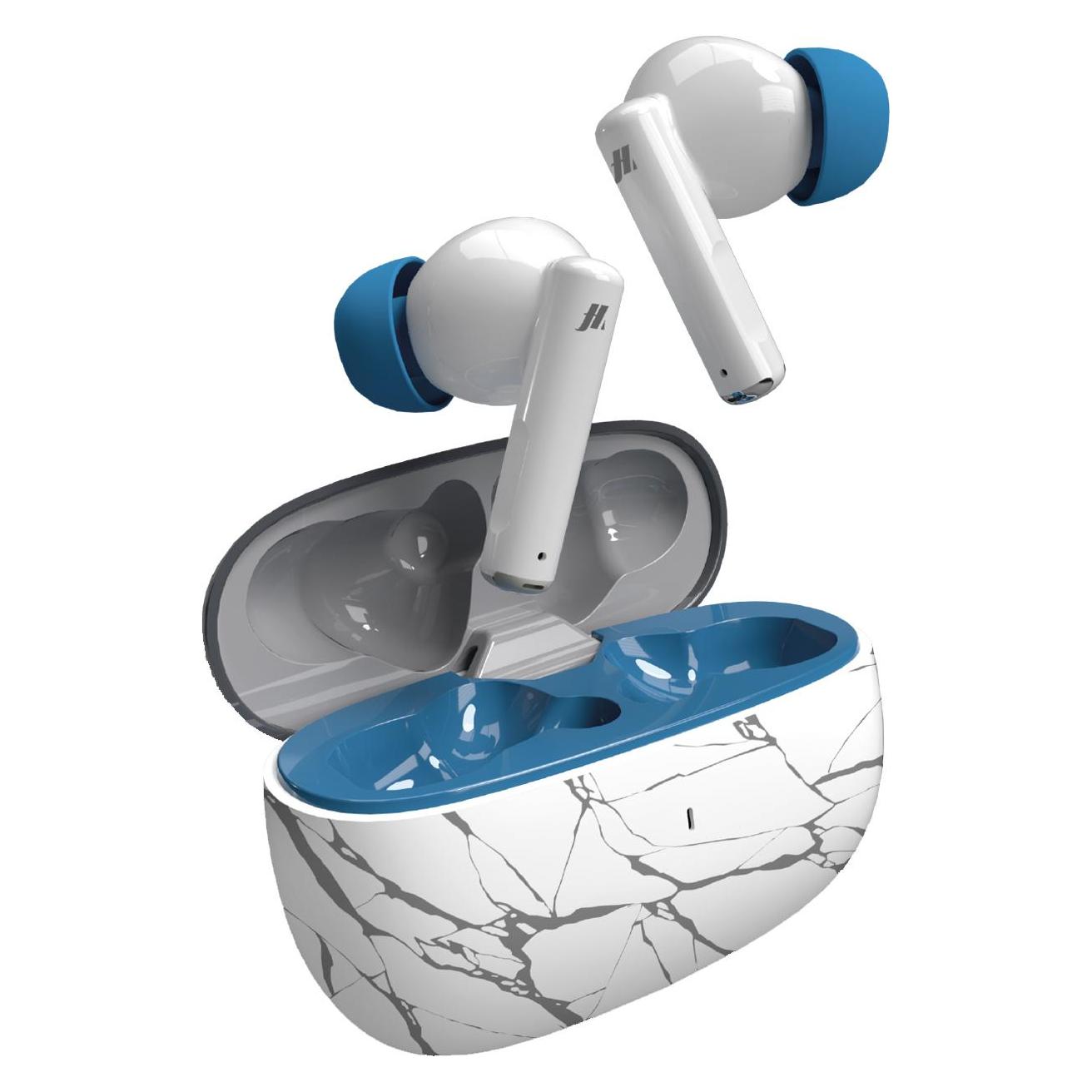 SBS TWS RASH in-ear earphones, case 200 mAh, touch controls, fantasy blue (40 h, Kabellos) (MHTWSRASHBTB)