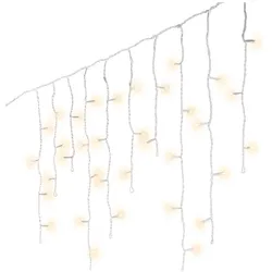 Kaemingk, Lichterkette, Lumineo LED Lichtervorhang Icicle Twinkle weiss 7,5 Meter 175 Lichter - warmweiss (7.50 m)