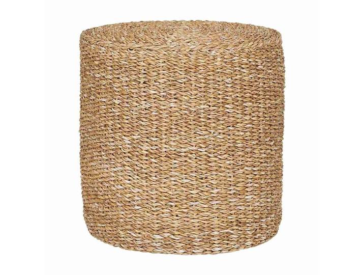 Pouf en jute naturelle beige