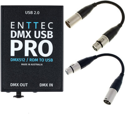 Enttec DMX USB Pro Interface Bundle Noir