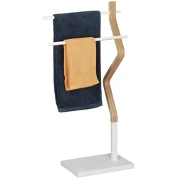 Relaxdays, Handtuchhalter + Handtuchhaken, Handtuchhalter stehend