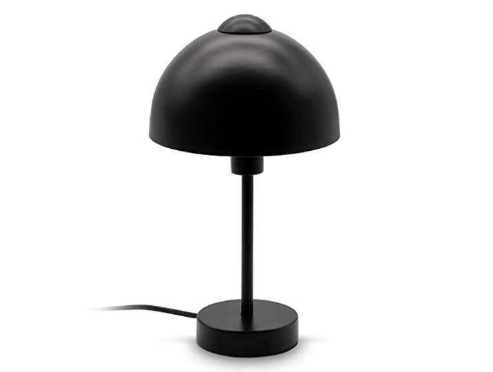 B.K.Licht tafellamp I E14 fitting voor max. 25 Watt I tafellamp 1-lamp I incl. snoerschakelaar I mat-zwart