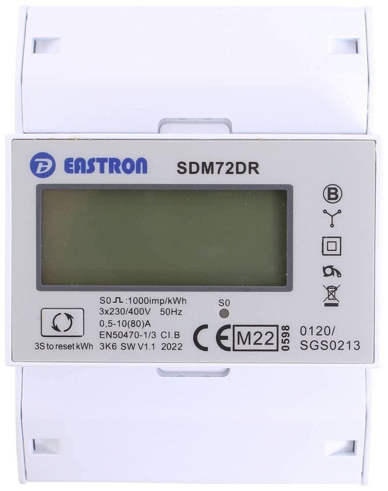 Digitaler Drehstromzähler 80A MID-konform 1 St.