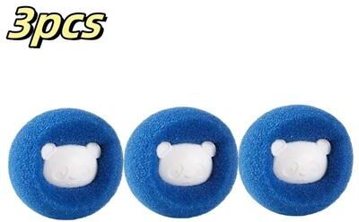 Uplift Picks Reusable Pet Hair Remover Laundry Ball For Washing Machines blue (3 Pcs)