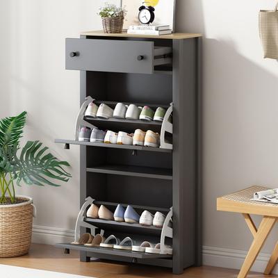 / 23.6'' Functional Entryway Organizer with 2 Flip Drawers