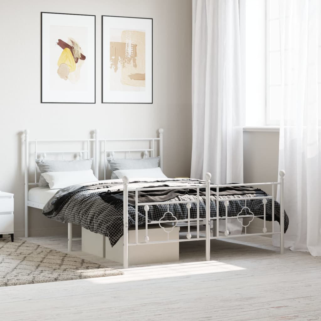 Marlow Home Co. Aceion Bed Frame White Double (4'6)