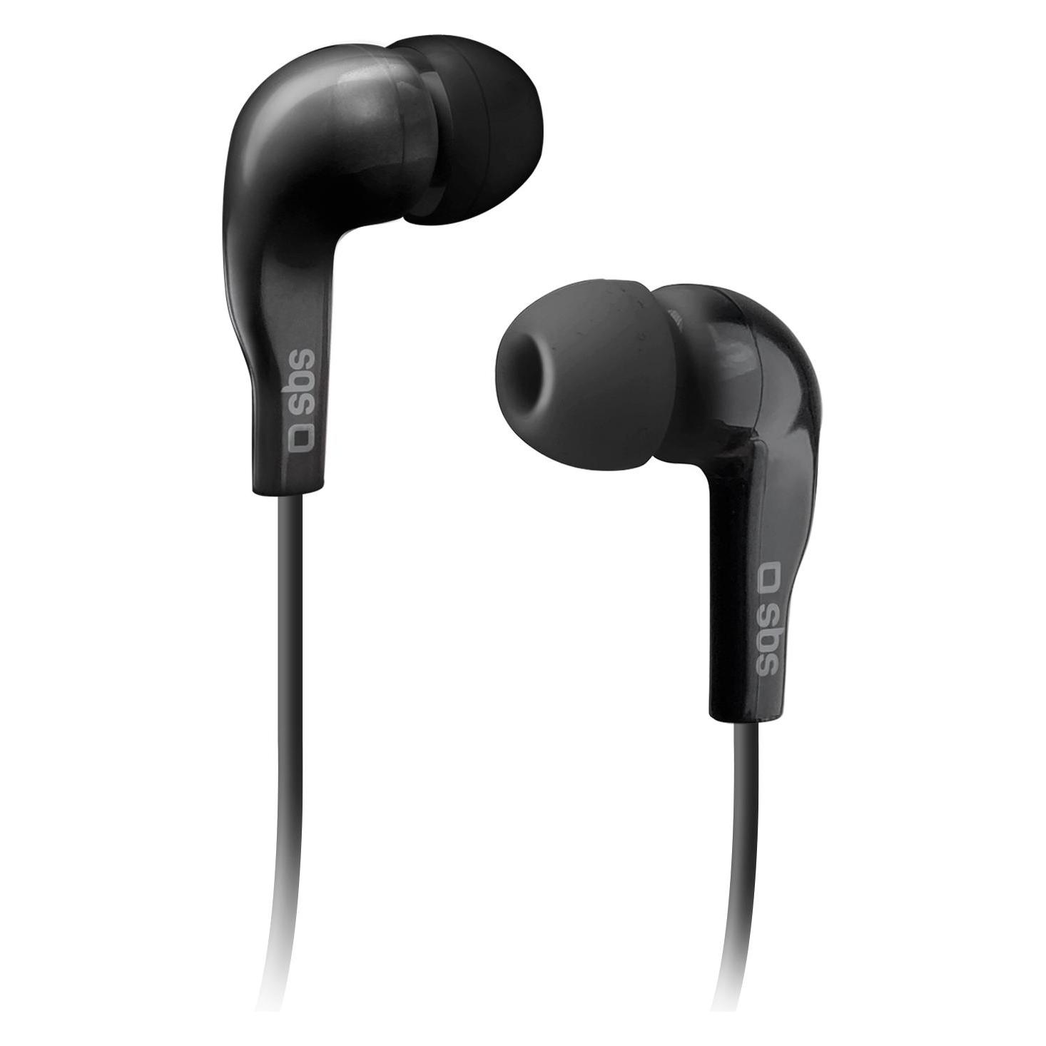 SBS Kopfhörer mit Kabel, Stereo In-Ear Studio Mix 10, 3,5 mm Klinkenstecker mit Mikrofon und Taste zur G (Kabelgebunden) (TEINEARKL)