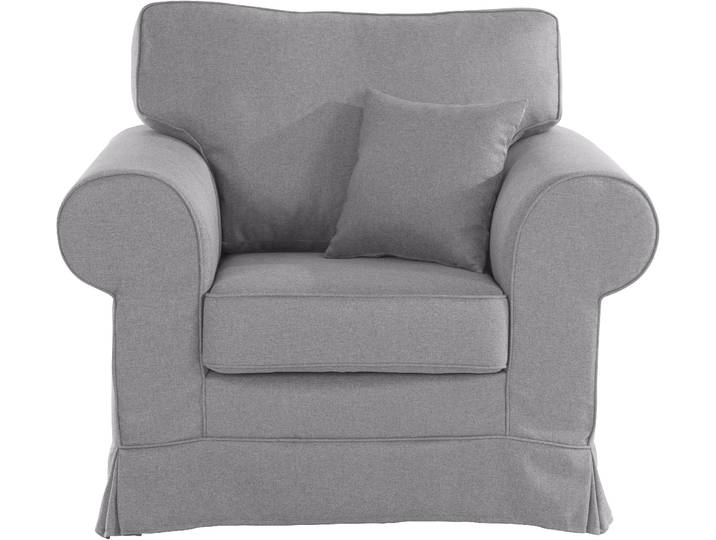 Sessel GOODPRODUCT Shadmoor , grau, B:102cm H:102cm T:92cm, 100% Polyster, Sessel, Sessel, Hussenoptik, in uni oder mit Blumendruck, passend zur Shadmoor-Serie