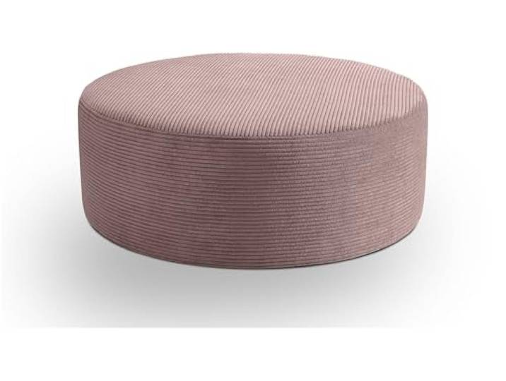 xonox.home Hocker groß Kolo Polsterhocker Sitzhocker Sitzpouf Cord Altrosa B/H/T: 103x39x103cm